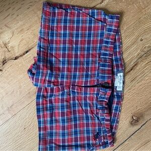 Abercrombie & Fitch Red and Blue Checkered Shorts